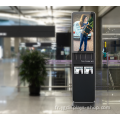 Publicité LCD avec chargement mobile et porte-brochures